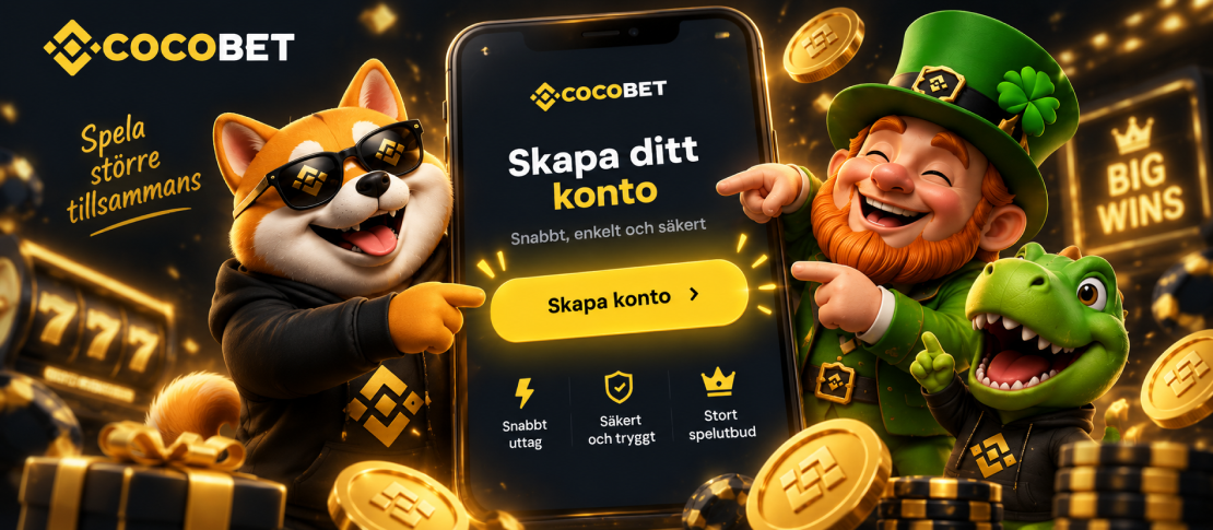 Cocobet registrering steg för steg